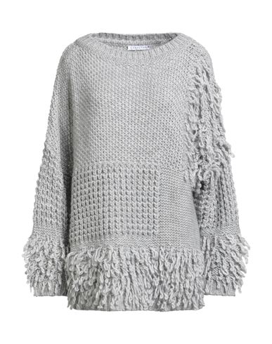 Caractère Woman Sweater Grey Size L Polyacrylic, Polyester, Wool
