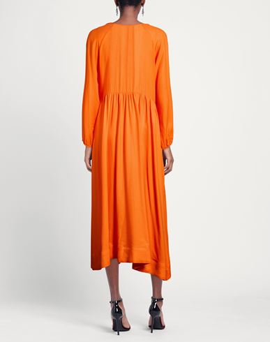 Woman Maxi dress Orange Size S Organic cotton