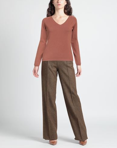 Woman Sweater Brown Size L Viscose, Modal, Nylon
