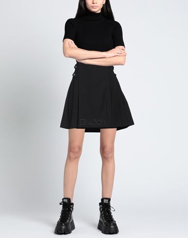 Woman Denim skirt Black Size 34 Cotton