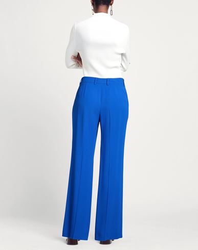 Woman Pants Bright blue Size 12 Acetate, Viscose