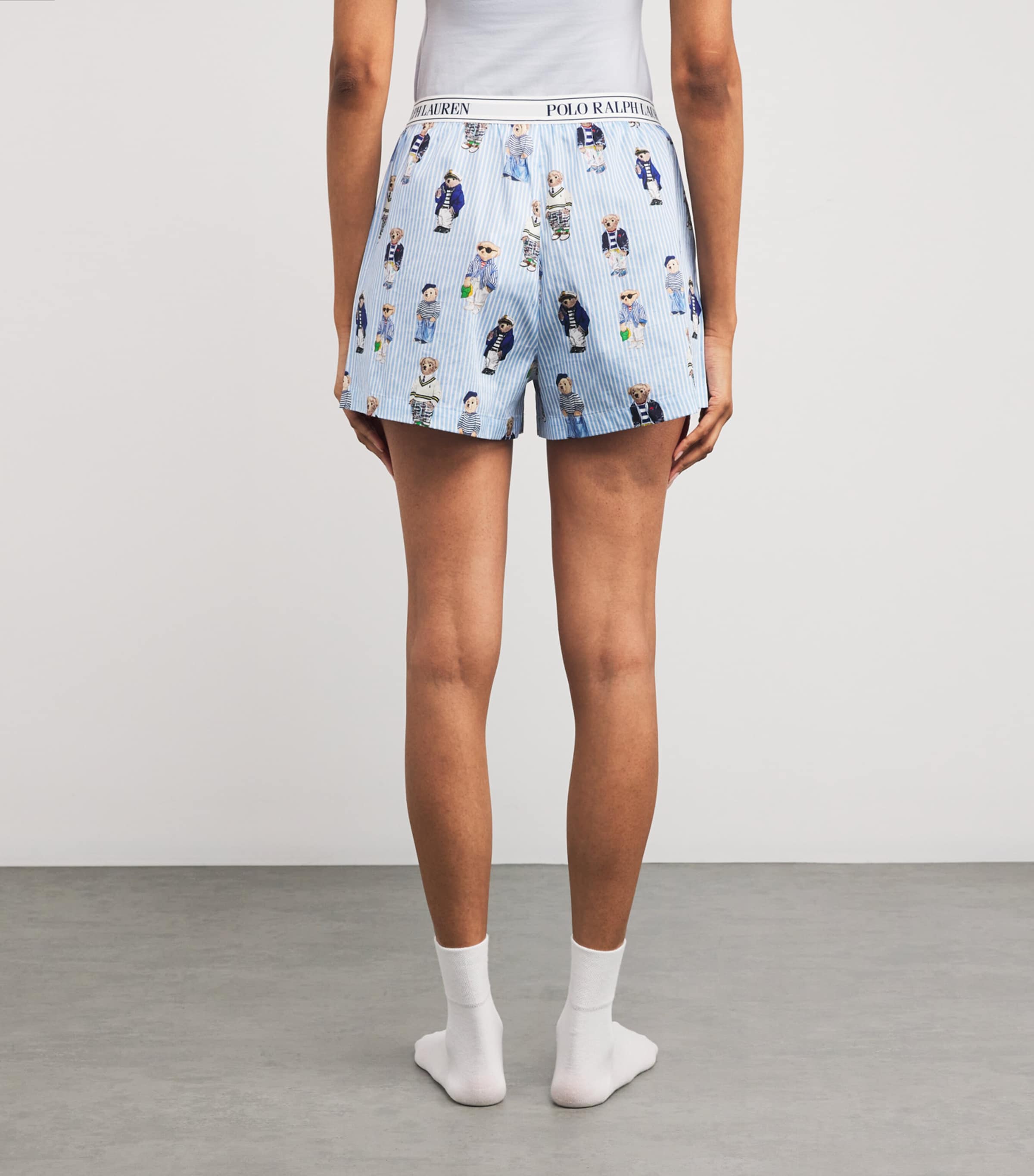 Stripe Polo Bear Pyjama Shorts