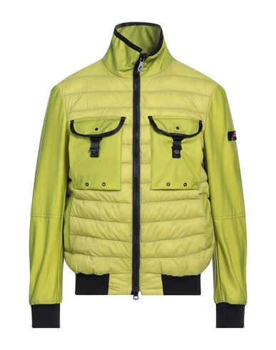 Man Jacket Lime green Size M Polyamide, Cotton