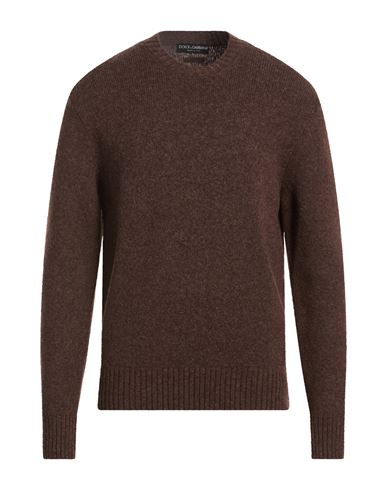 Man Sweater Brown Size 40 Virgin Wool, Polyamide
