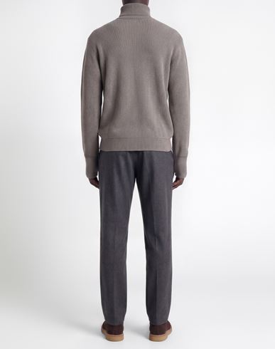 Man Turtleneck Taupe Size S Wool