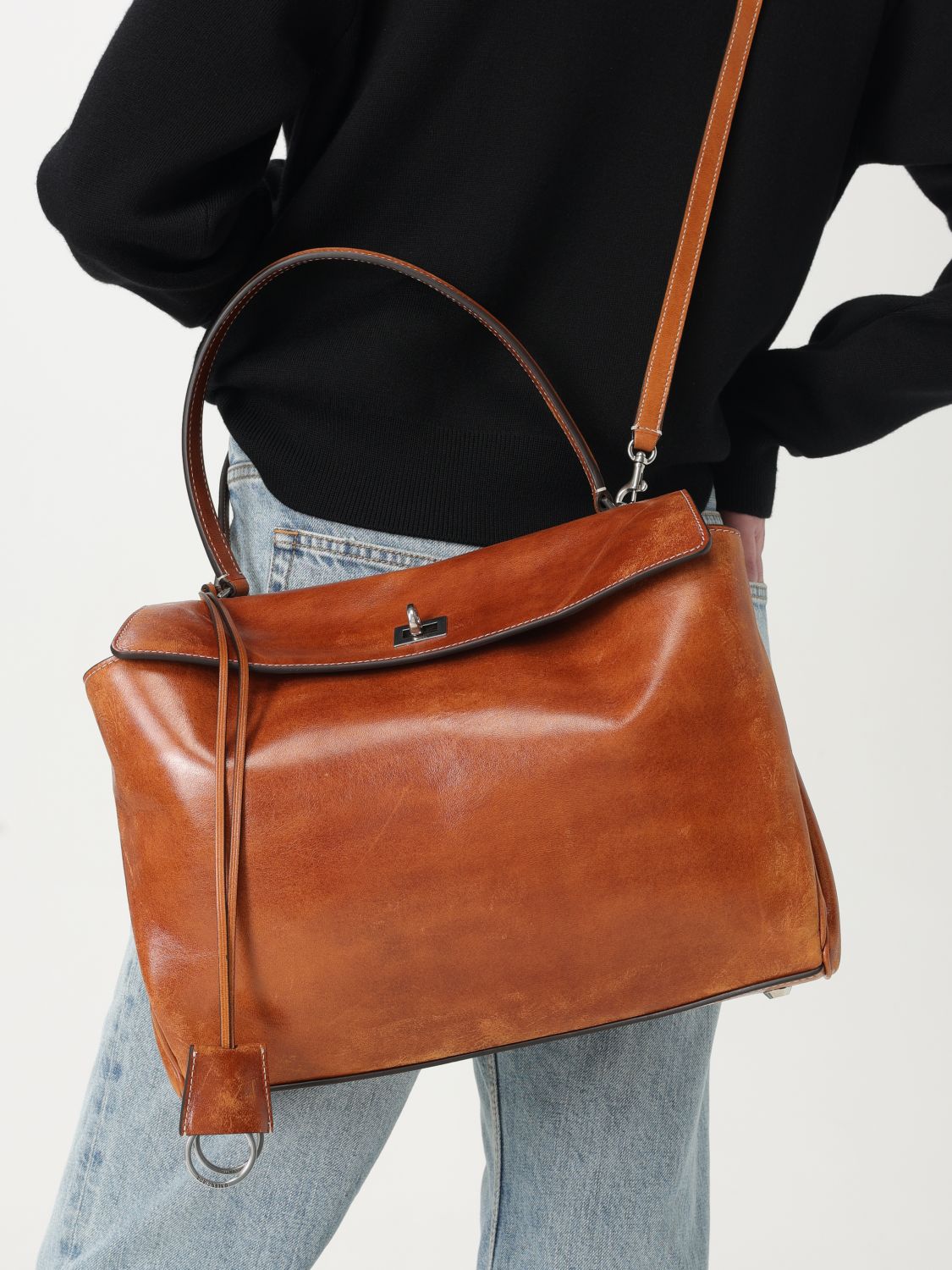 Handbag BALENCIAGA Woman color Brown