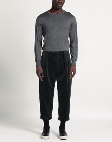 Man Pants Dark green Size XL Cotton