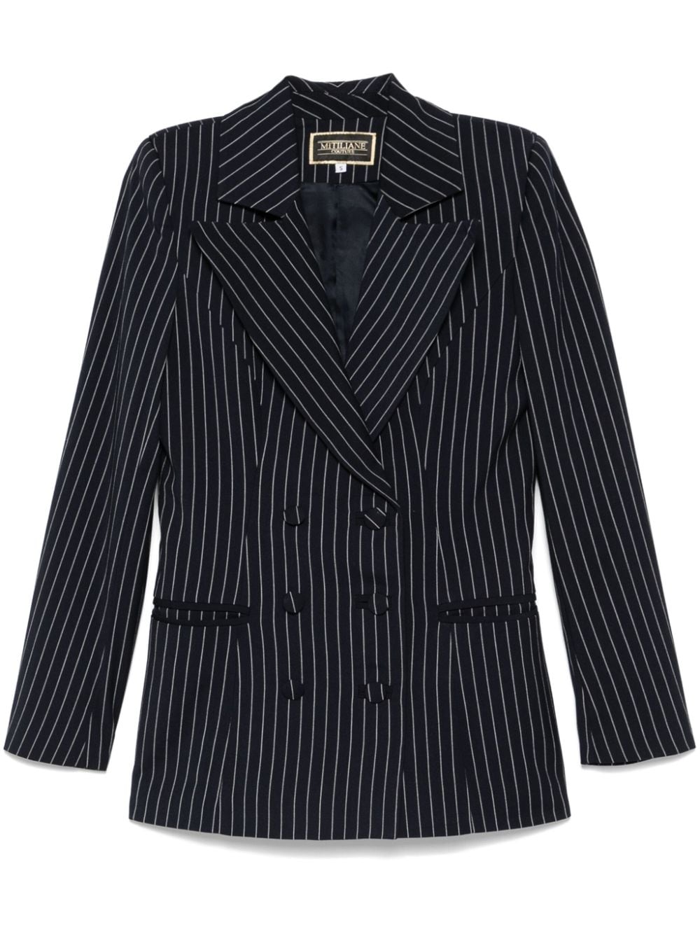 Pinstriped blazer - Blue