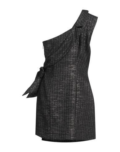 Woman Mini dress Black Size 4 Wool, Viscose, Polyester