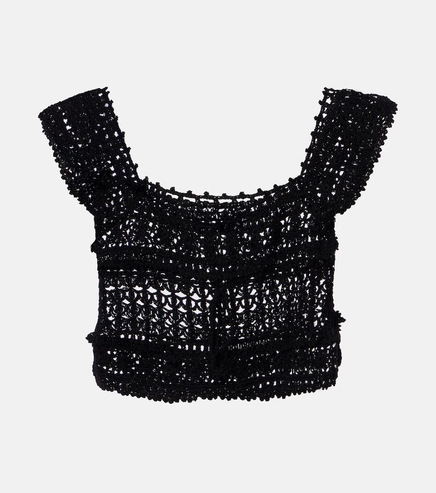 Cotton crochet crop top