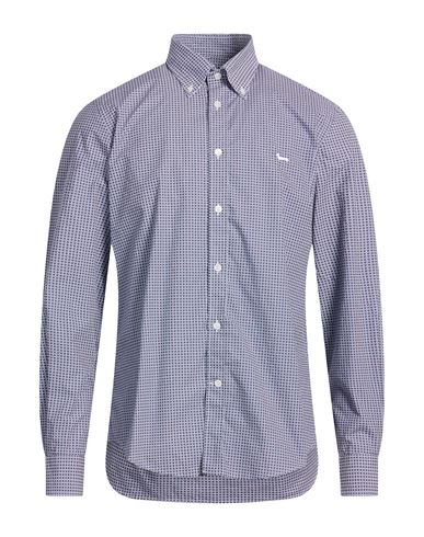 Man Shirt Navy Size XXL Cotton
