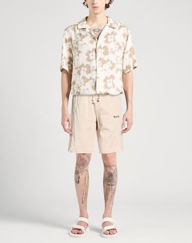 Man Shorts & Bermuda Shorts Beige Size S Cotton