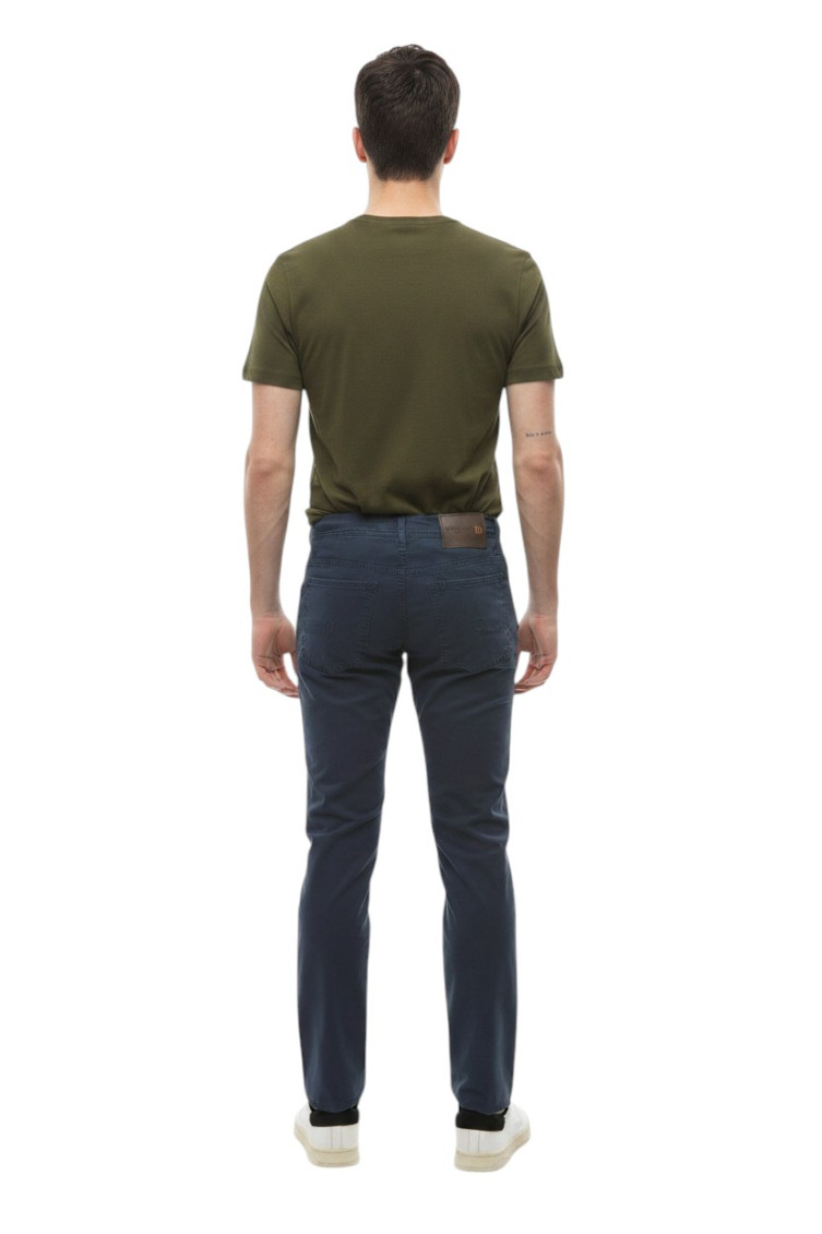 Blue Slim Mid Rise Jeans