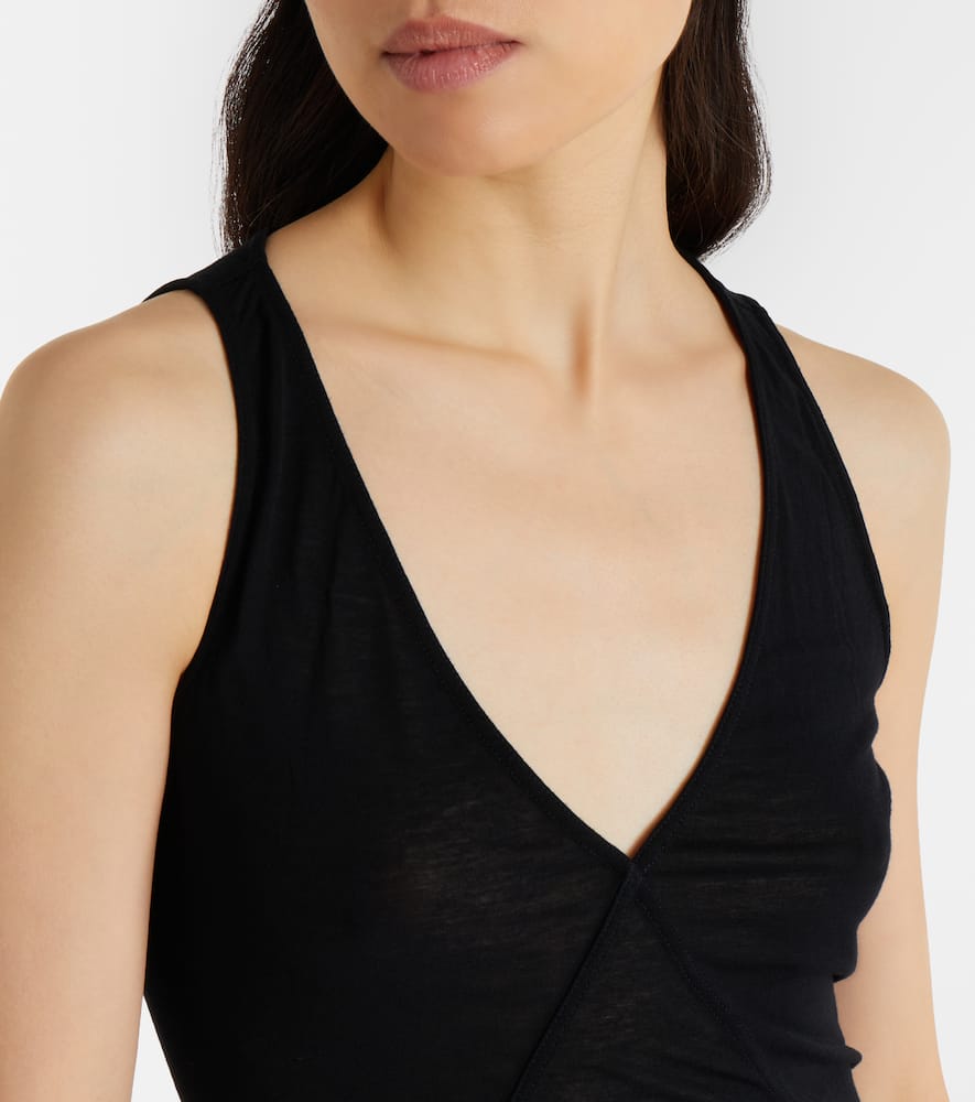 V Tank jersey maxi dress