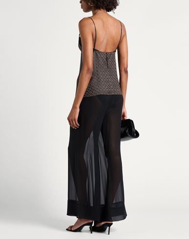 Woman Top Charcoal Size 2 Silk, Cotton, Polyamide