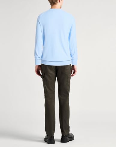 Man Sweater Light blue Size XS Viscose, Polyester