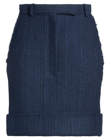 Woman Mini skirt Navy Size 12 Polyester, Acrylic, Wool, Cotton, Synthetic fibers