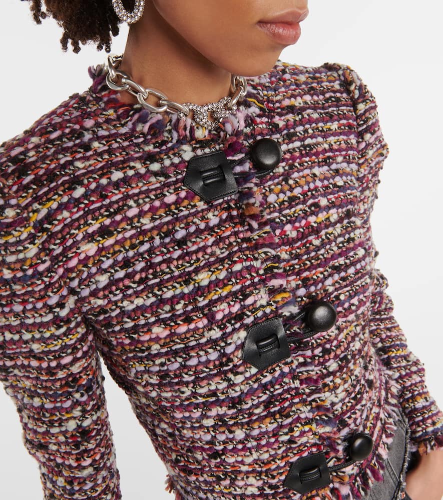 Gradilia cropped wool-blend jacket