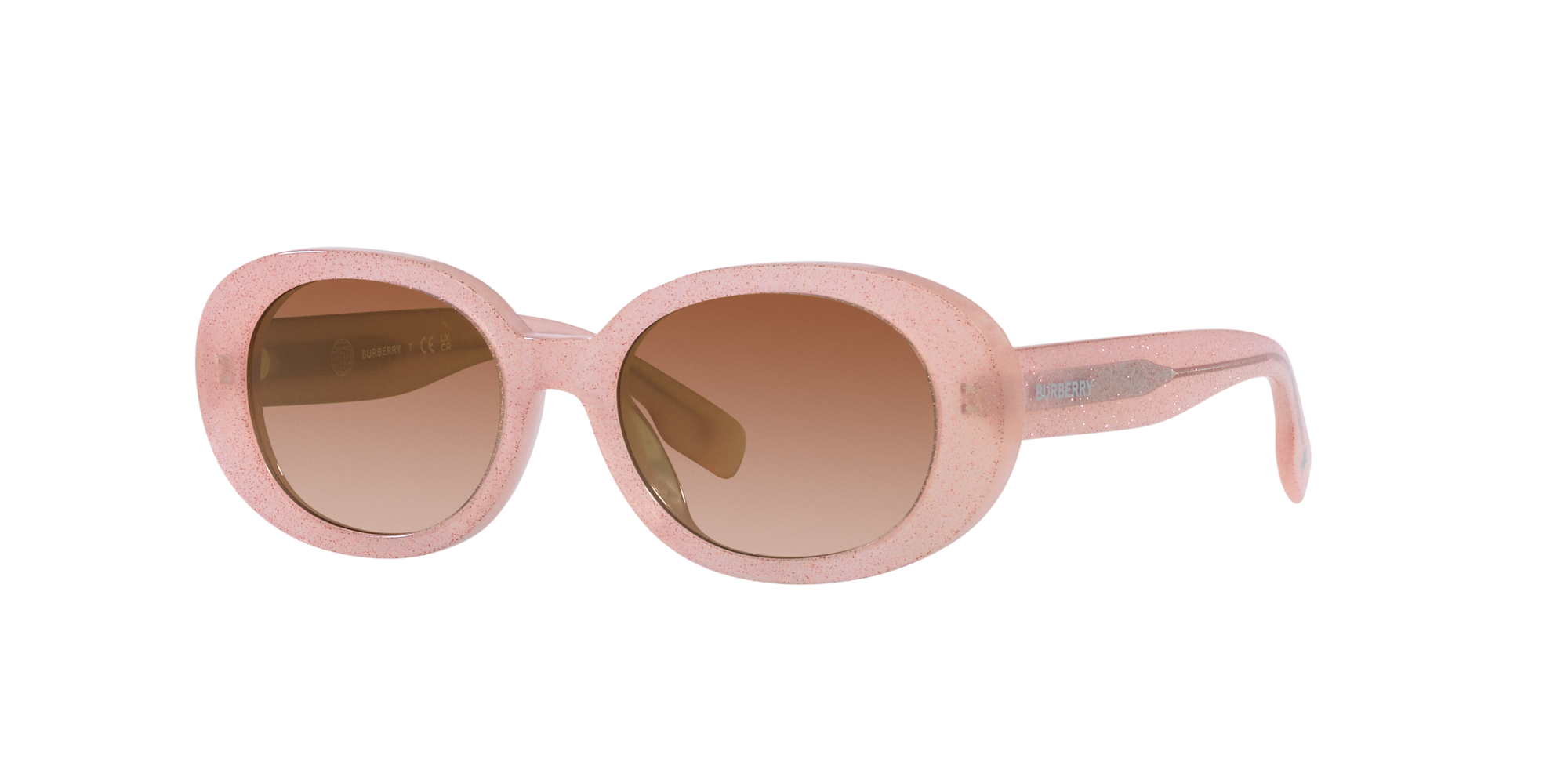 Burberry Kid Burberry JB4339 392313 Sunglasses Acetate Pink Brown Round Normal Shaded