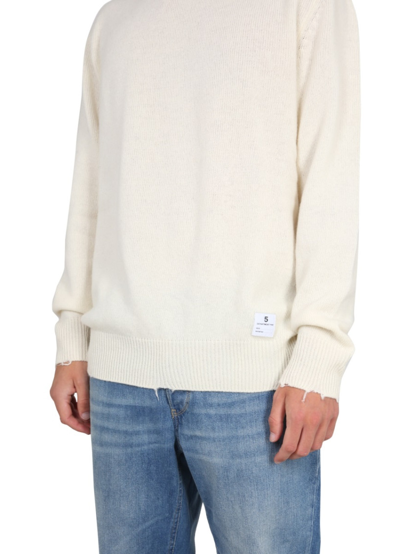Off White Solid Sweater