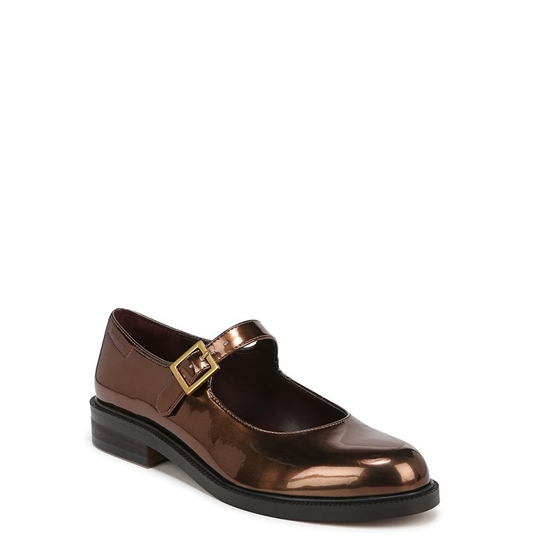 Women's Melfi Mary Jane Shoes (Bronze Faux Leather)