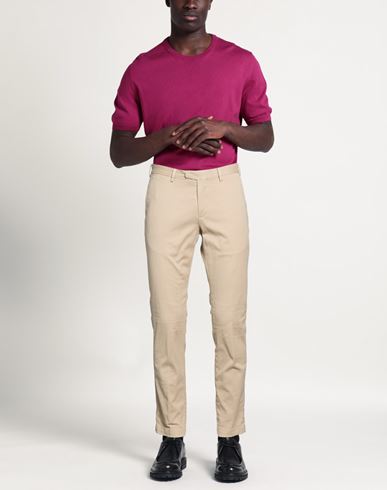 Man Pants Beige Size 32 Cotton, Elastane