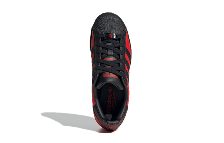 (GS) Originals Superstar Shoes 'Red Black'