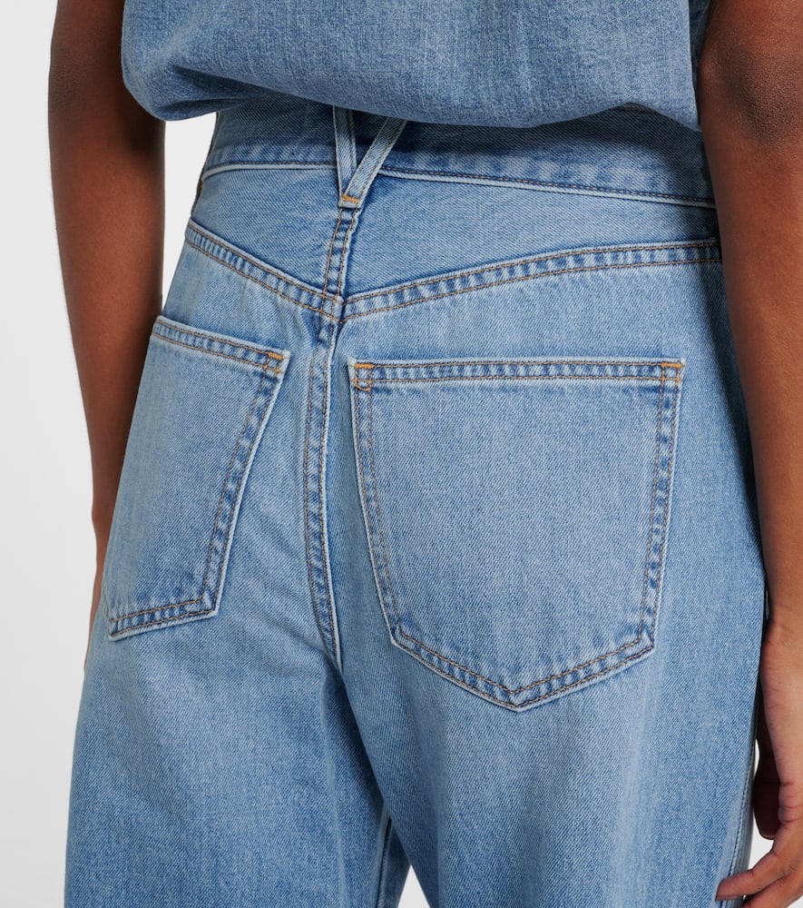 Veronica Beard Taylor high-rise wide-leg jeans