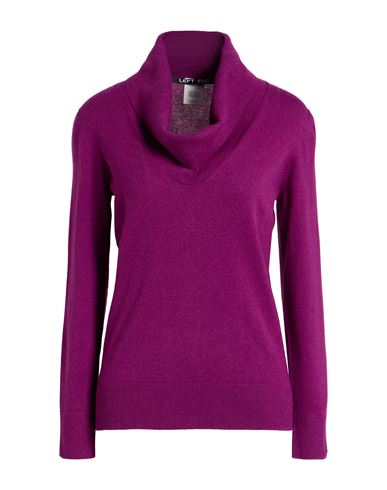 Woman Turtleneck Mauve Size 6 Virgin Wool, Viscose, Cashmere
