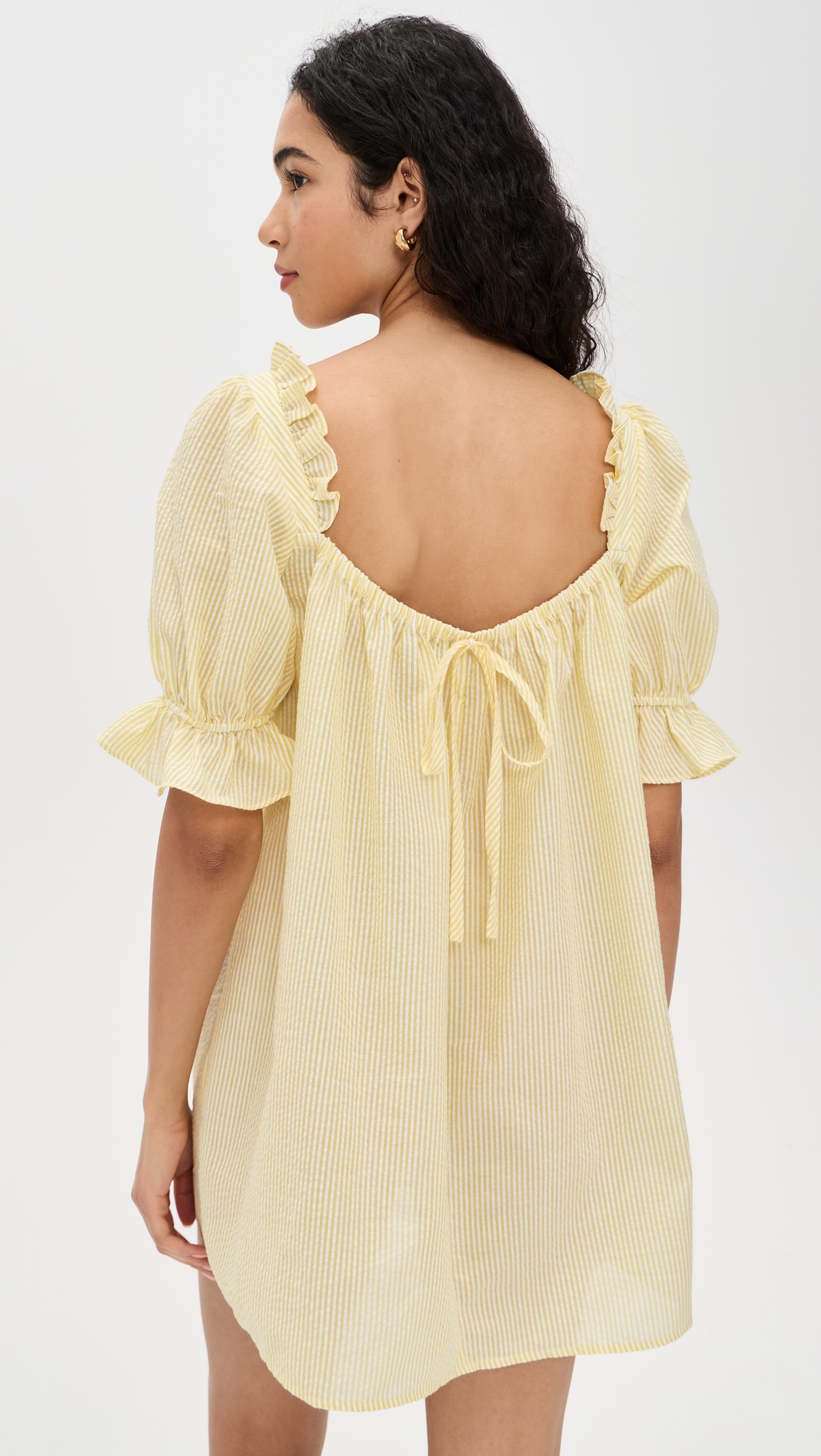 O. p.t Allegra Mini Dress Yellow Stripe