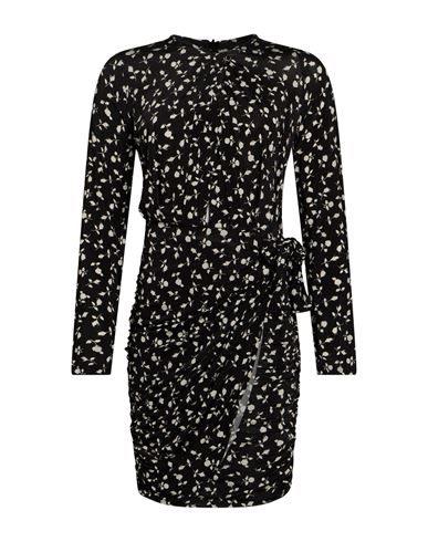Woman Midi dress Black Size L Polyester