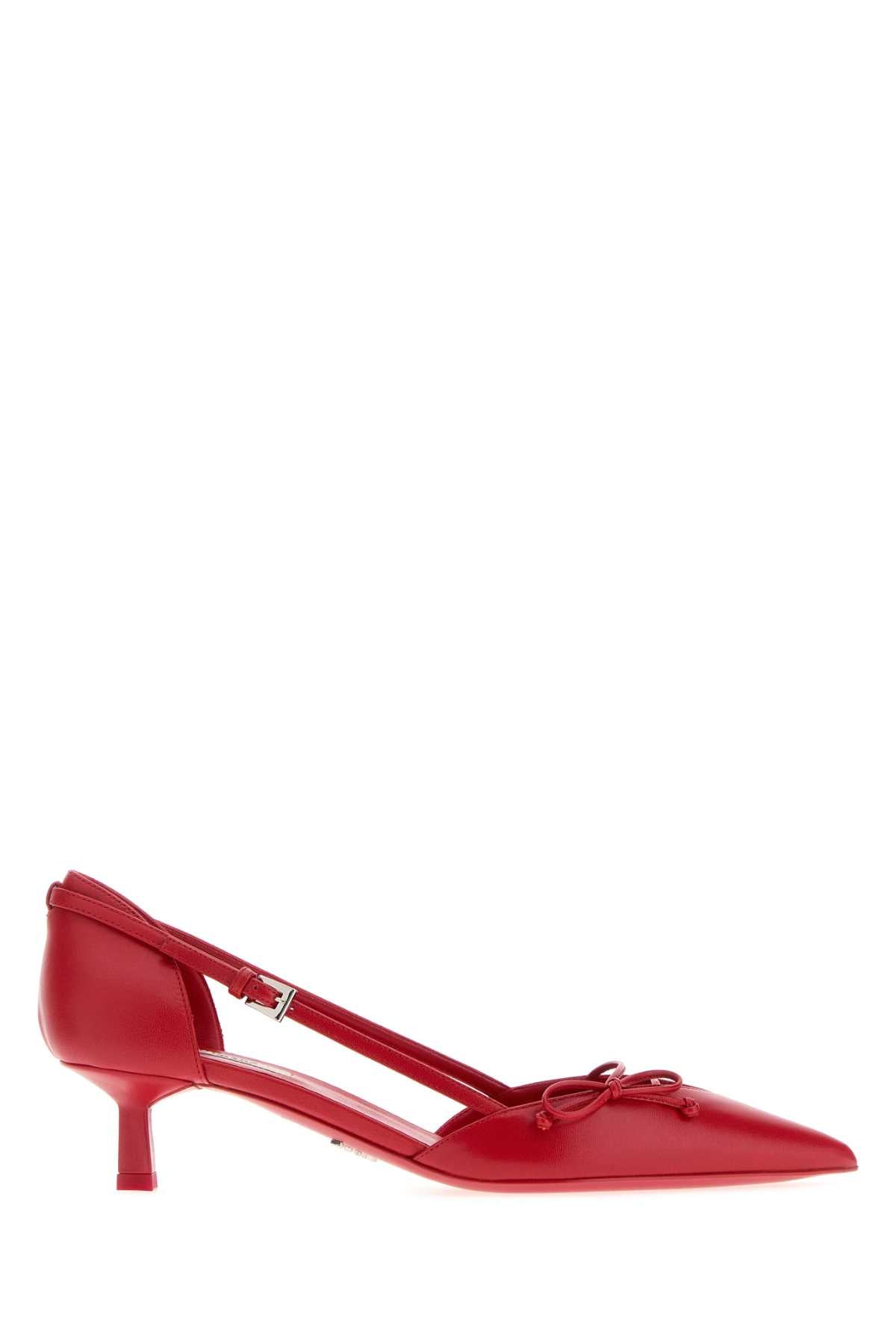 Decollete Pump — Red