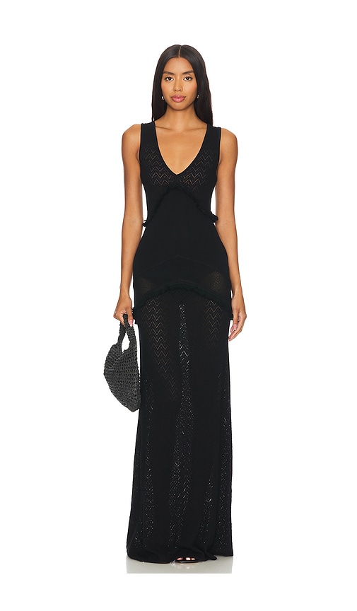 House of Harlow 1960 MAXIKLEID MAGS in Black. Größe S. Also in