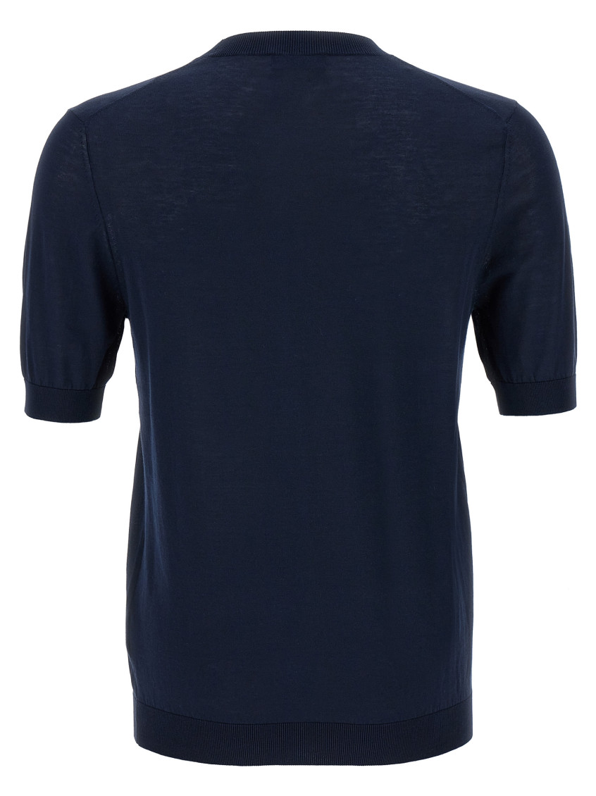 Blue Knit T-shirt