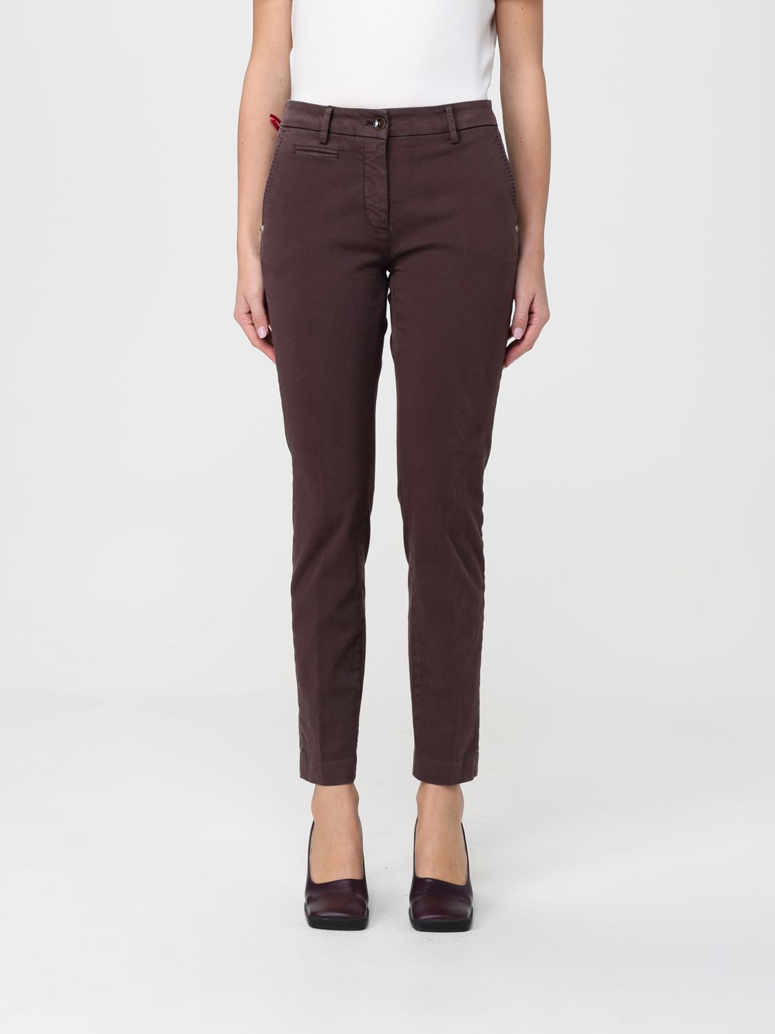 Pants Woman color Brown