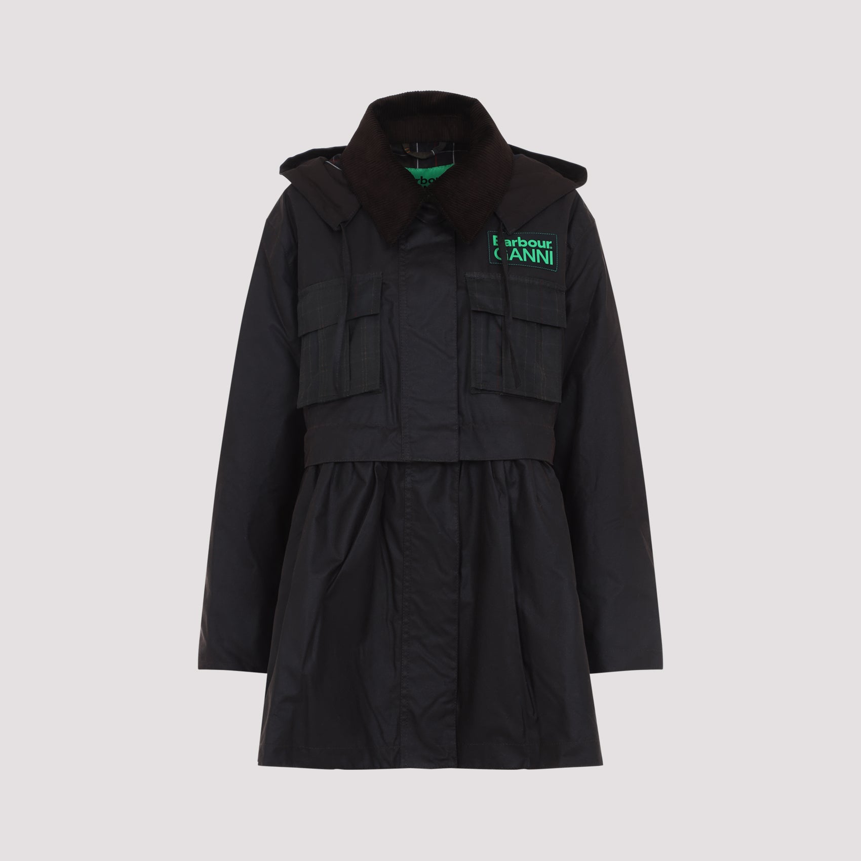 Peplum Waxed Jacket for Women