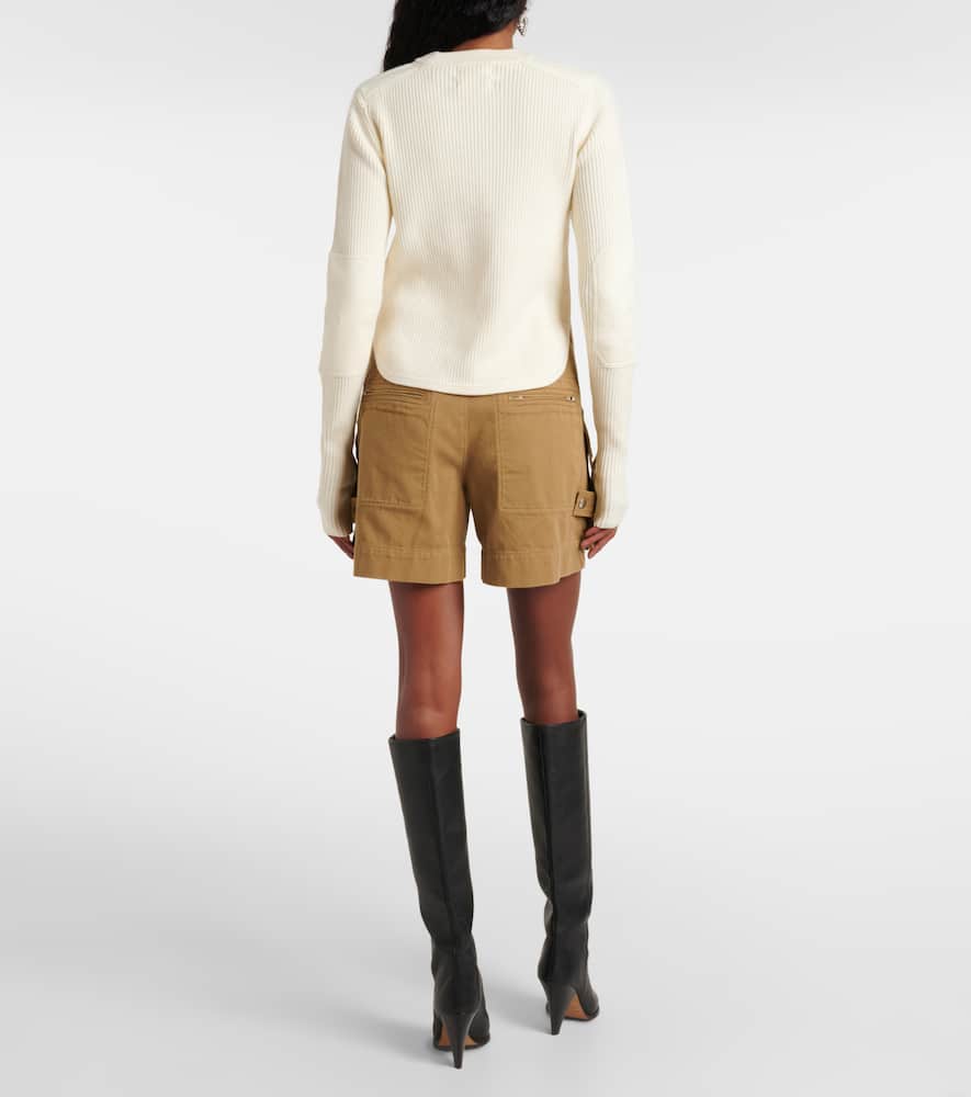 Gabyne ribbed-knit wool-blend sweater