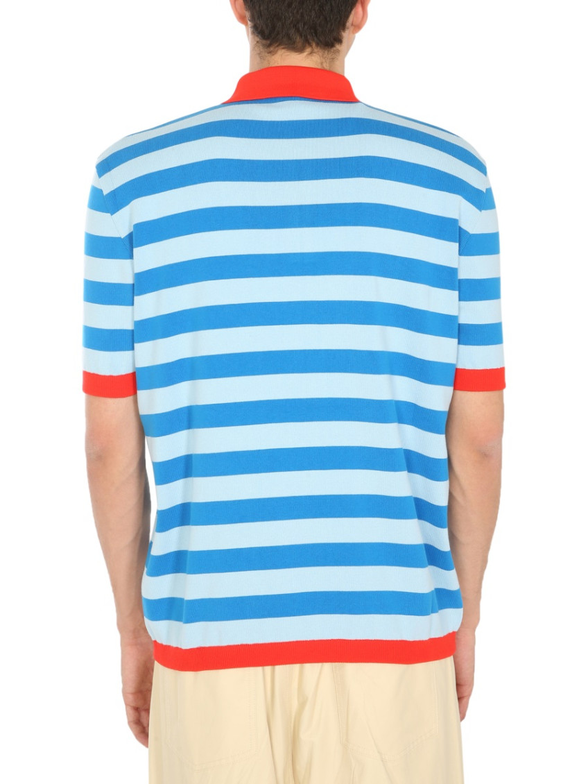 Blue Shirt Collar Polo