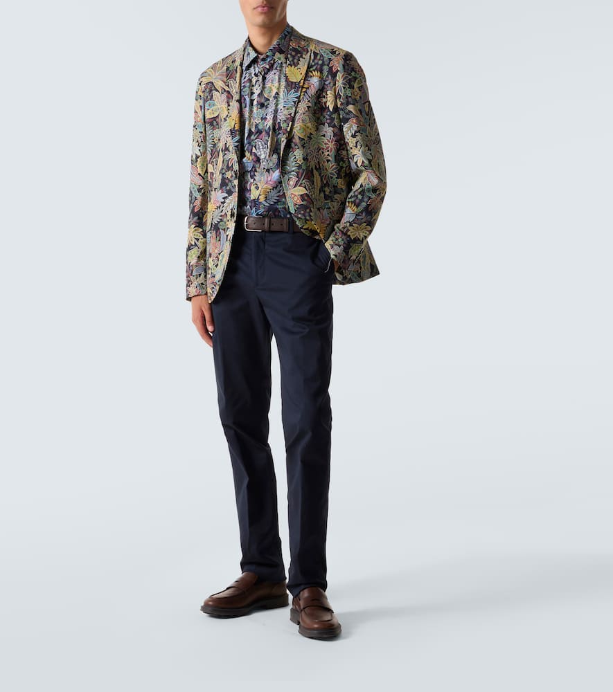Paisley cotton poplin shirt