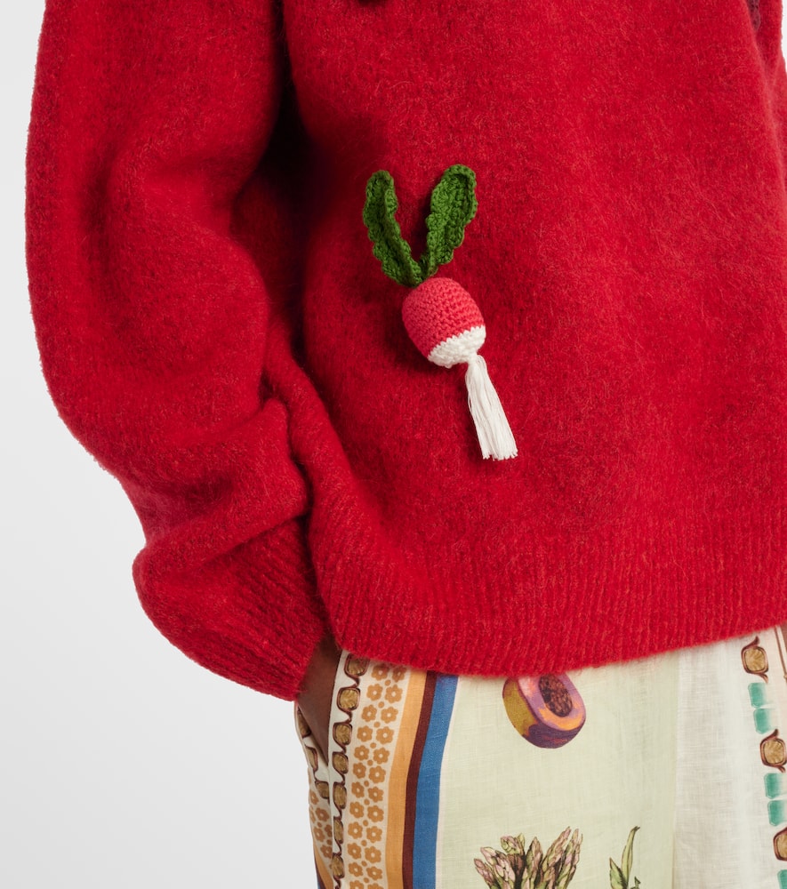 Alémais Fruitto alpaca, mohair, and wool-blend sweater