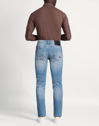 Man Jeans Blue Size 32 Cotton, Elastane