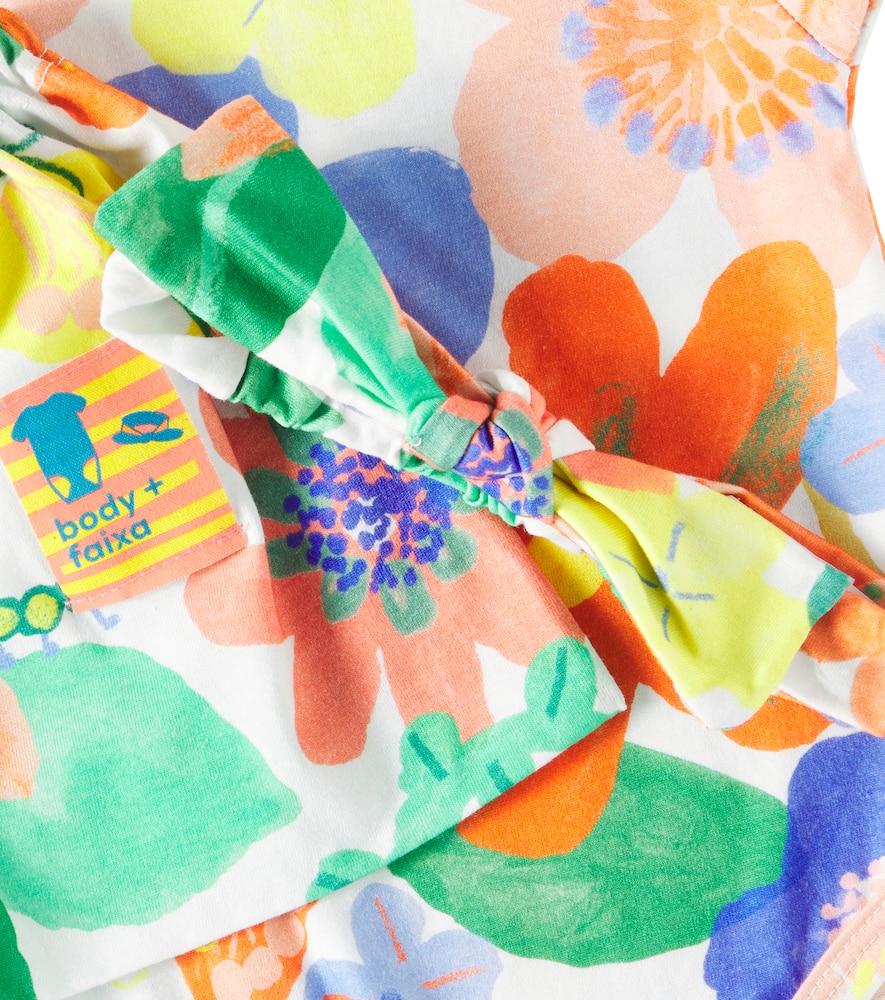 Fábula Baby floral cotton bodysuit and headband set