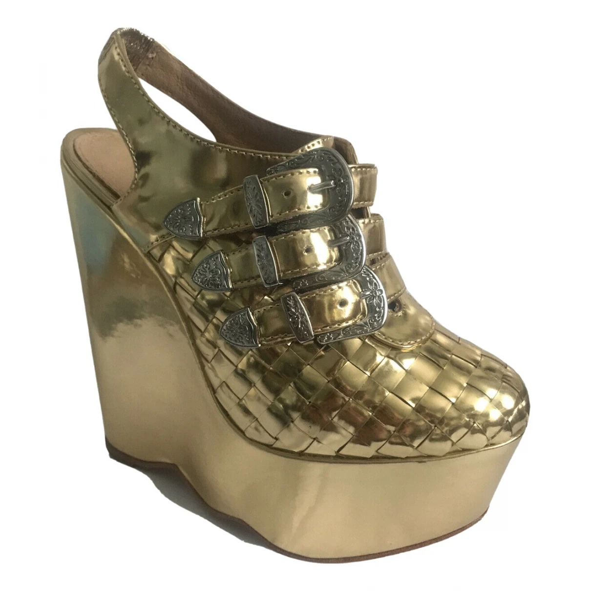 Sandals Patent leather for Female 3 UK
