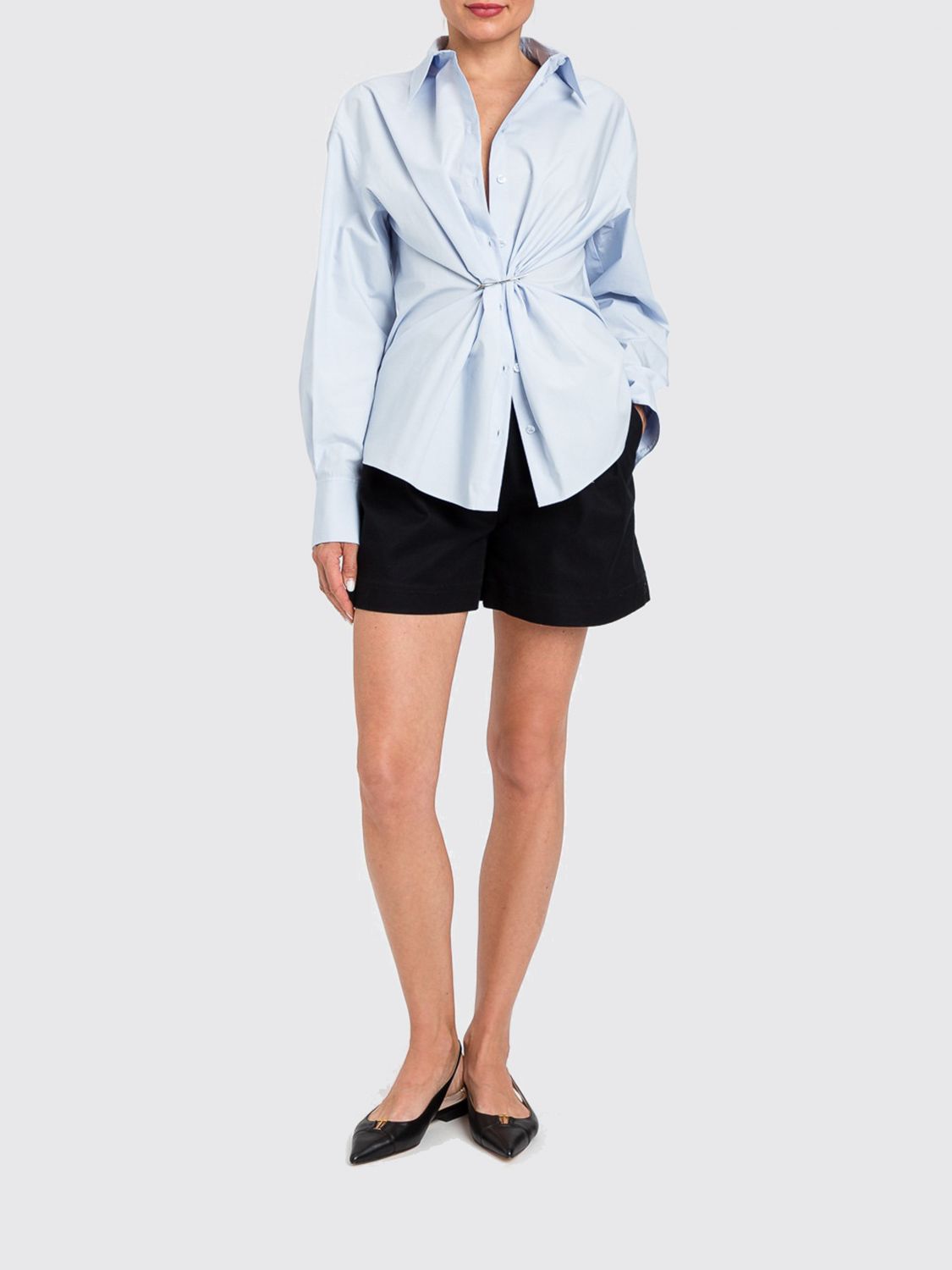 Shirt Woman color Gnawed Blue