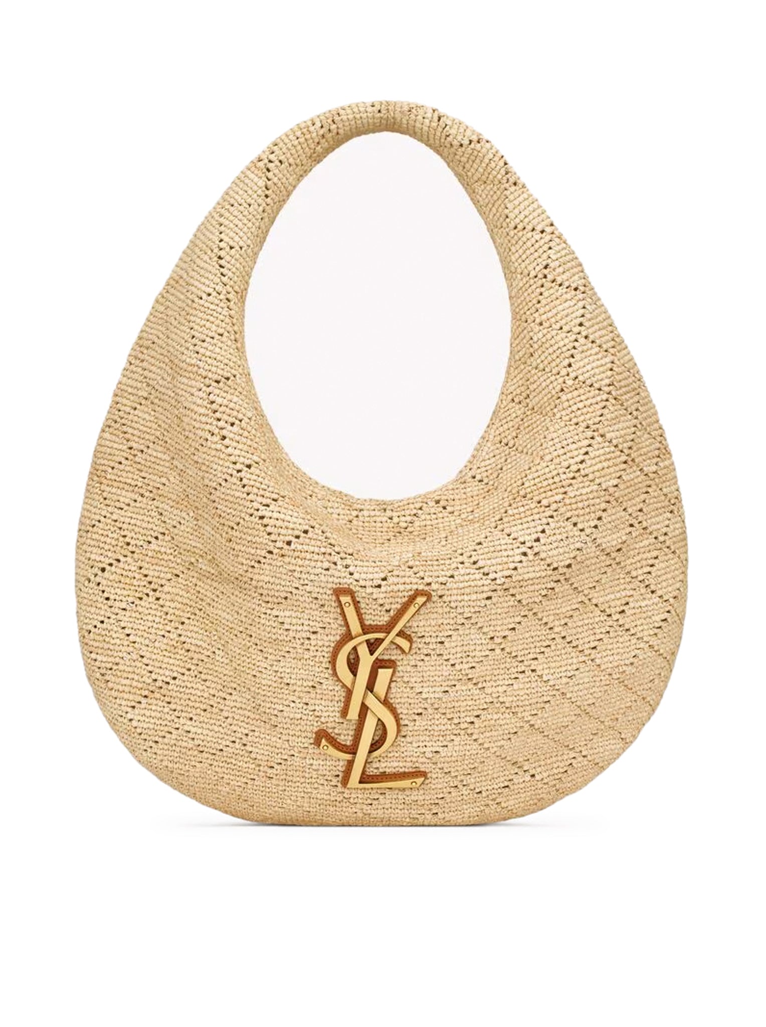 ICARE RAFFIA HOBO BAG - Saint Laurent - Woman