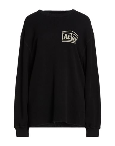 Woman Sweatshirt Black Size XL Cotton