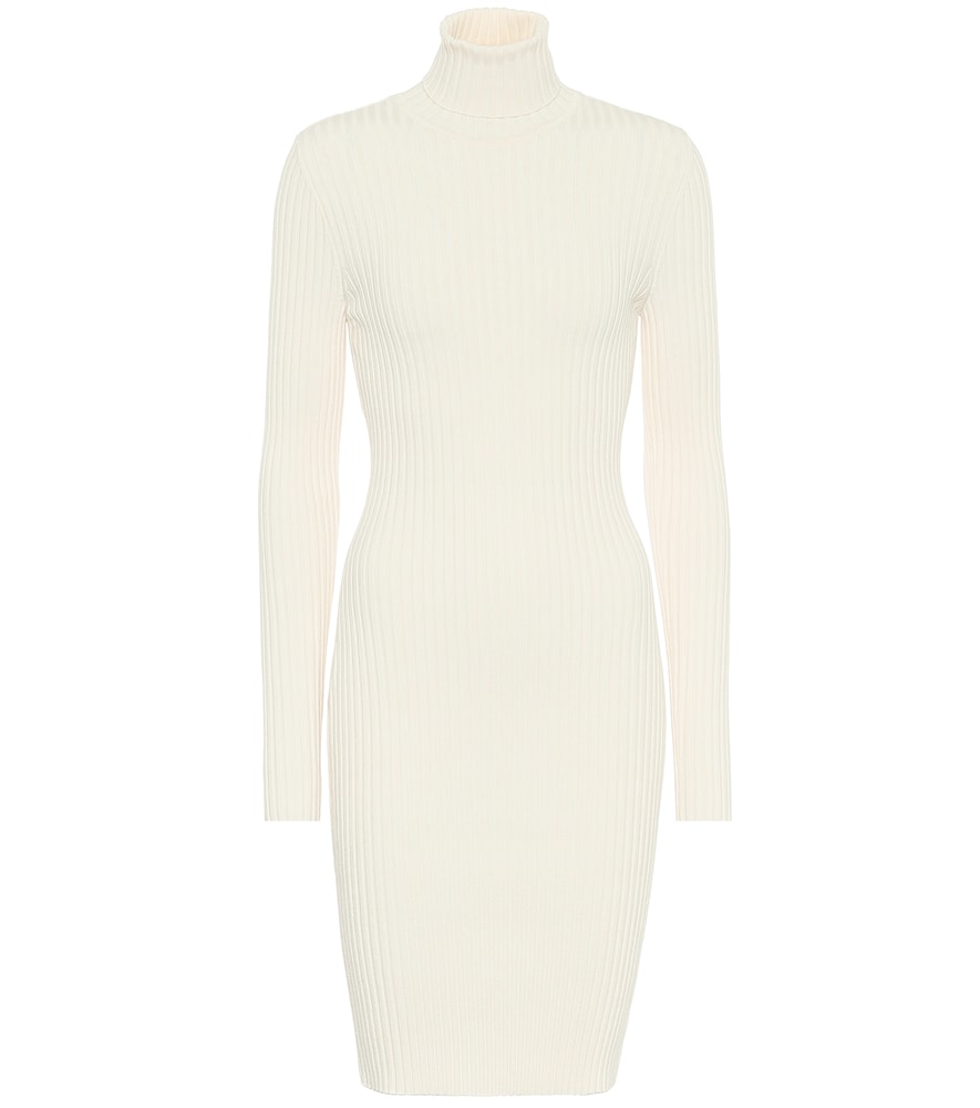 Wool-blend minidress
