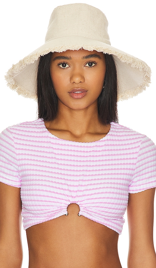 Hat Attack Packable Sunhat in Solid Natural.  a