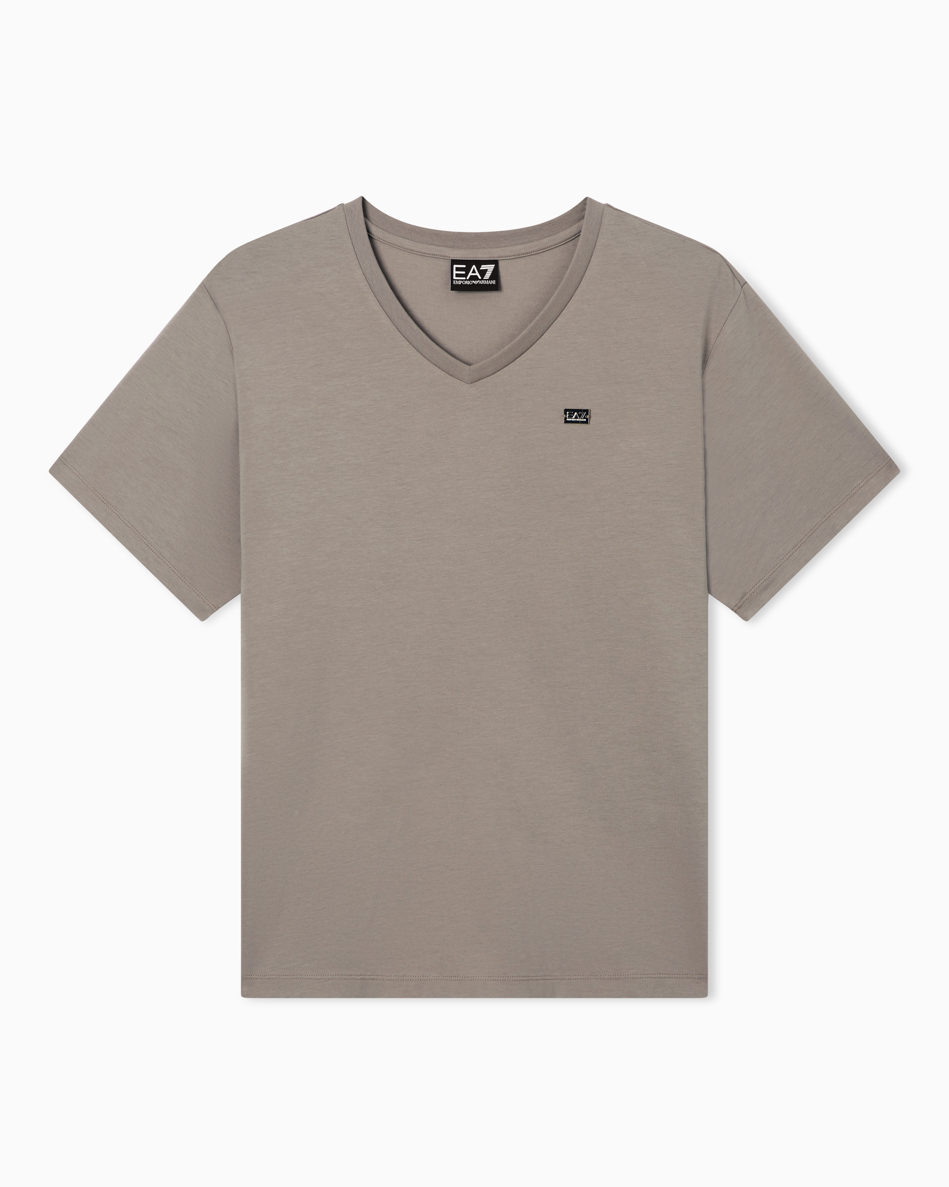 Core Lady stretch cotton jersey V-neck T-shirt