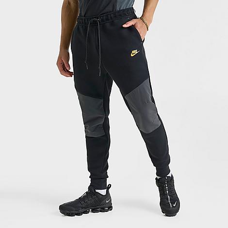 Men's Sportswear Tech Fleece Jogger Pants in Black/Dark Smoke Grey/Metallic Gold